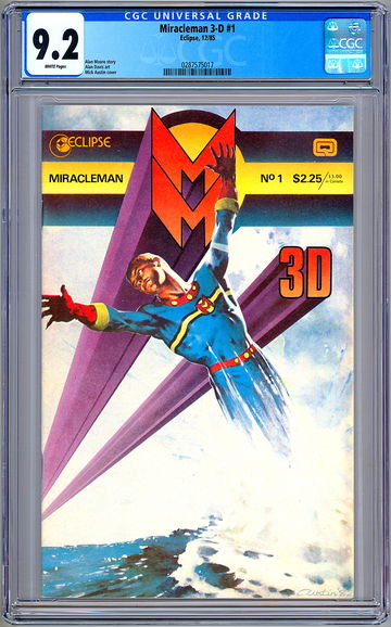 MIRACLEMAN 3-D #1 CGC 9.2 ALAN MOORE STORY ALAN DAVIS & MICK AUSTIN ART 1985