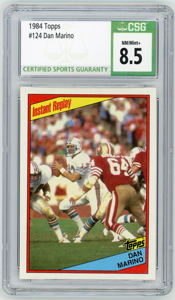 DAN MARINO 1984 Topps Instant Replay Rc #124 CSG 8.5