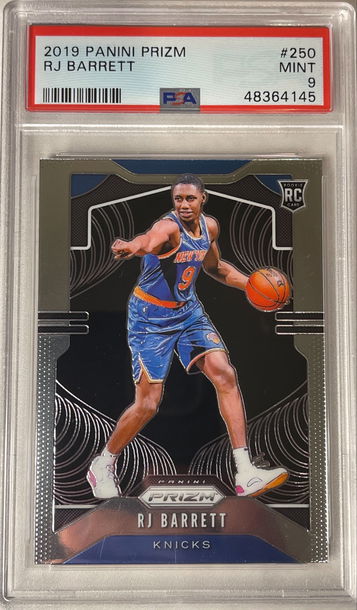 2019 PRIZM RJ BARRETT PSA 9 RC rookie 250