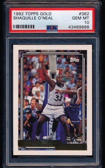 Shaquille O’neal 1992 Topps Gold PSA 10