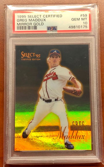 1995 Select Mirror Gold Greg Maddux PSA 10
