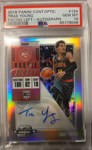 2018 Panini Contenders Optic Trae Young Autograph RC PSA 10 Gem Mint