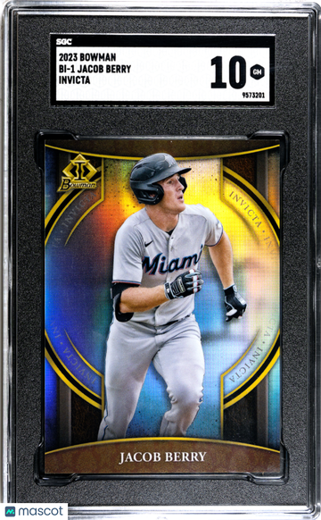 2023 Bowman Jacob Berry #BI-1 Invicta SGC 10