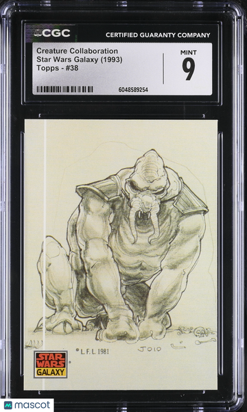 1993 Topps Star Wars Galaxy Creature Collaboration #38 CGC 9
