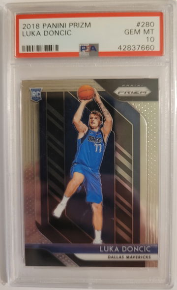 2018 Prizm Luka Doncic PSA 10