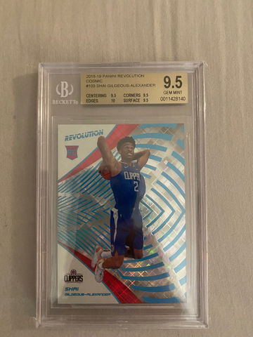 2018-19 Panini Revolution Shai Gilgeous Alexander Cosmic RC PSA 10 #18/100 GM