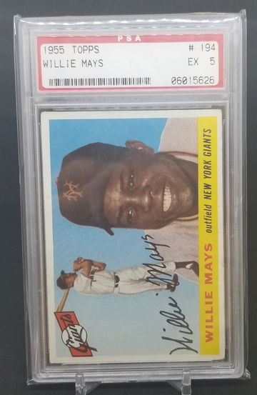 Willie Mays 1955 Topps psa 5
