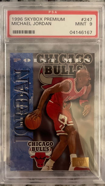 1996 skybox premium Michael Jordan #247