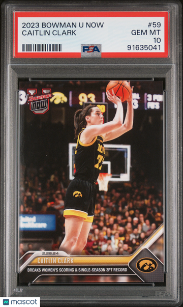 2023 Bowman U Now Caitlin Clark #59 PSA 10