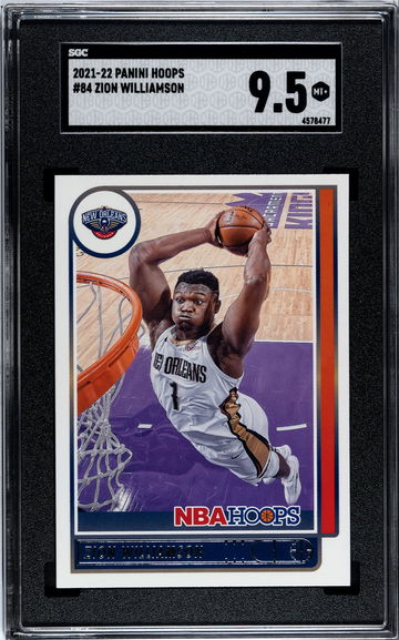 2021-22 Panini NBA Hoops Basketball  #84 Zion Williamson - Graded SGC 9.5 MT+ 🏀