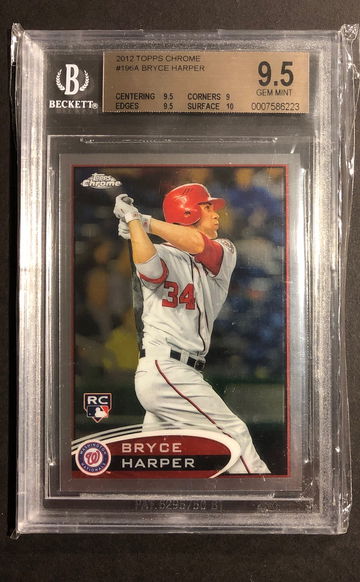 2012 Topps Chrome Bryce Harper BGS 9.5