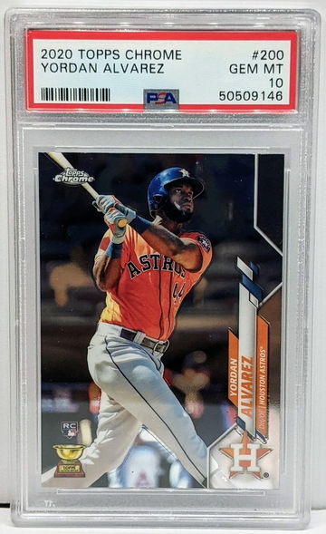2020 Topps Chrome Yordan Alvarez PSA 10