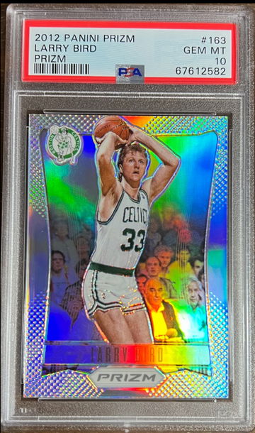 Larry Bird 2012 Panini Prizm #163 Prizms Silver PSA 10 Gem Mint 💎 Pop 16 Clean New Cert