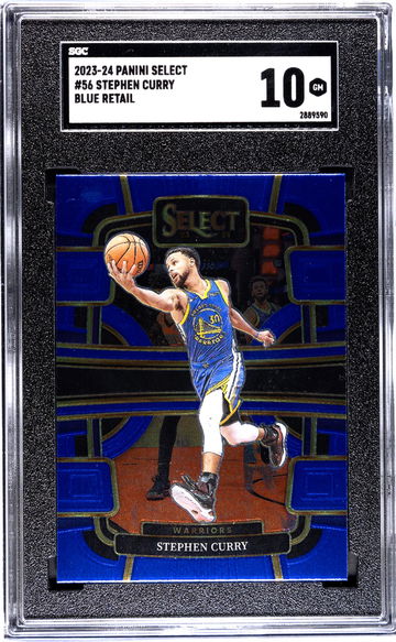 2023-24 Panini Select #56 Stephen Curry Blue SGC 10