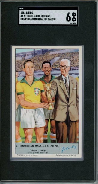 1966 Liebig Stoccolma Re Gustavo Campionati Mondiali Di Calcio #6 SGC 6