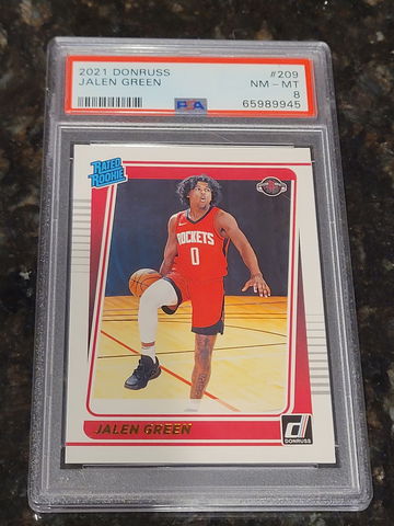 2021 Donruss Jalen Green Rated Rookie PSA 8 NM-MT #209