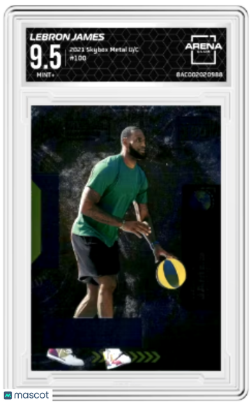 2021 Skybox Metal Universe Champions LeBron James #100 Arena Club 9.5