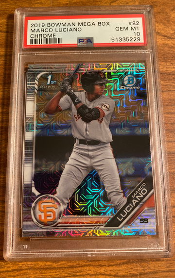 Marco Luciano 2019 bowman mega mojo #82 1st PSA 10