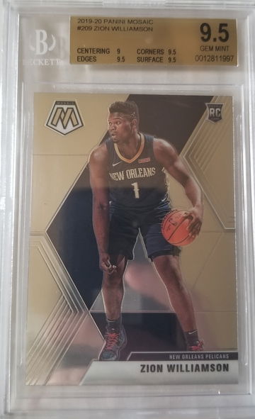 Zion Williamson Mosaic BGS 9.5