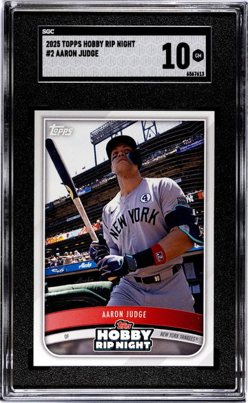 2025 Topps Hobby Rip Night #2 Aaron Judge SGC 10