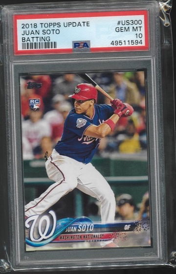 Juan Soto Topps #US300 PSA 10 Batting