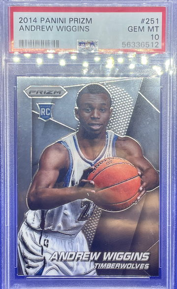 2014-15 Panini Prizm Andrew Wiggins RC PSA 10 Gem Mint Rookie Minnesota