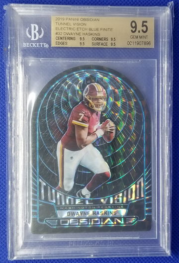 Dwayne Haskins 1 of 1 Rookie Tunnel Vision 2019 Obsidian 1/1 Redskins Commanders