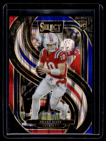 2024 Panini Select Silver Prizm Drake Maye #113 RC Premier Level