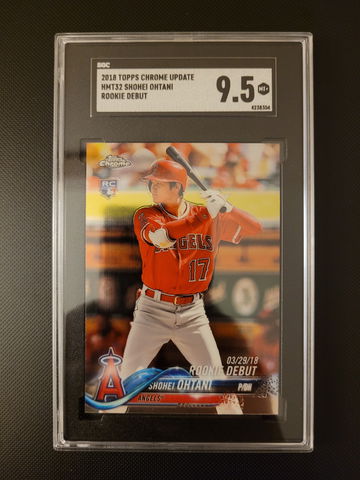 2018 Topps Chrome Update Shohei Ohtani RC HMT32 SGC 9.5