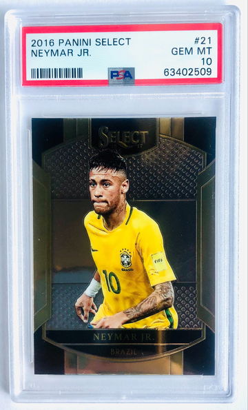 2016 Panini Select #21 Terrace Level Neymar Jr Brazil PSA 10 PSG Fifa