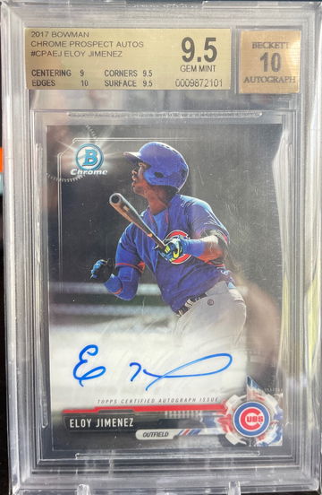 Eloy Jimenez 2017 Bowman Chrome Auto BGS 9.5 gem