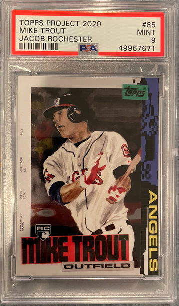 Mike Trout Project 2020 #85 Rochester PSA 9
