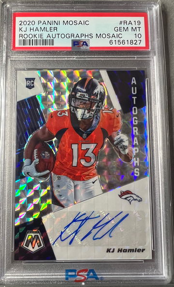 2020 Mosaic KJ Hamler PSA 10 rookie autograph mosaic RC auto #RA19
