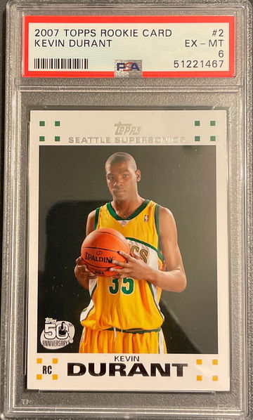 2007 Topps Kevin Durant PSA 6