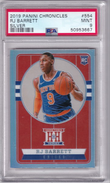 2019 Panini Chronicles RJ Barrett Hometown Heroes #554 Silver PSA 9