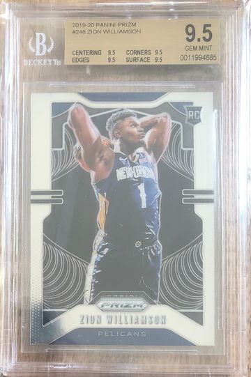 Zion Williamson 2019-20 RC Prizm - BGS 9.5