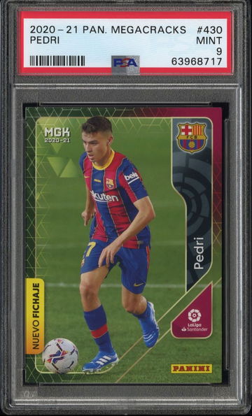 2020 Panini Megacracks #430 La Liga Pedri PSA 9