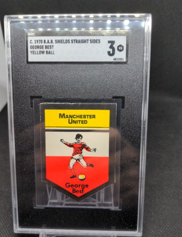 C, 1970 B.A.B. Shields Straight Sides Yellow Ball George Best SGC 3