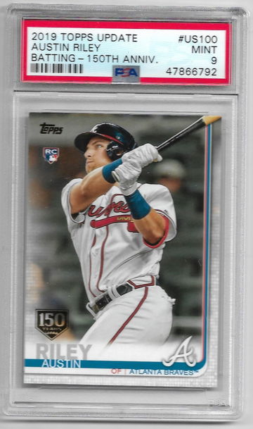 Austin Riley 2019 Topps Update 150th Anniversary PSA 9