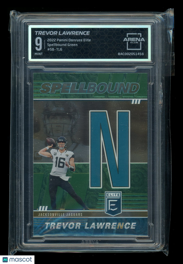 2022 Panini Donruss Elite Spellbound Green Trevor Lawrence #SB-TL6 Arena Club 9