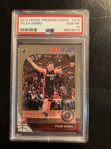 2019 Hoops Premium stock Tyler Herro PSA10 Gem Mint