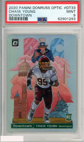 2020 PANINI DONRUSS OPTIC DOWNTOWN CHASE YOUNG #DT33 DOWNTOWN PSA 9 RC