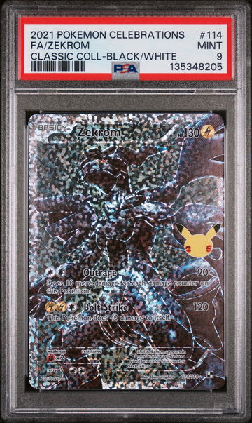 2021 Pokemon Black and White Celebrations Classic Collection Zekrom #114 PSA 9