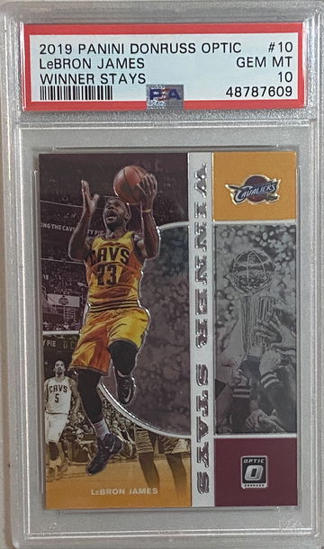 2019 Optic LeBron James Winner Stays PSA 10