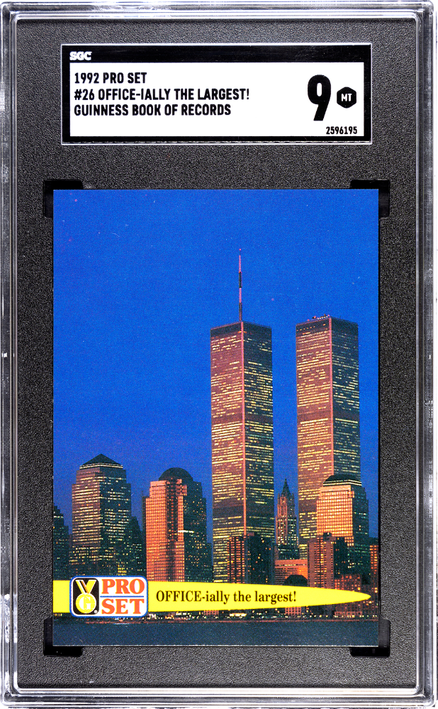 World Trade Center GUINNESS Office-Ially The Largest! 1992 Pro Set #26 SGC  9