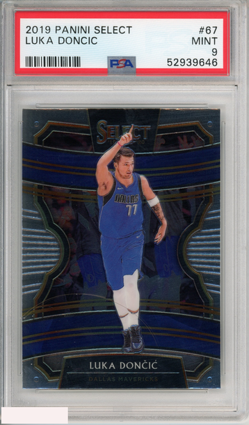 2019 PANINI SELECT LUKA DONCIC #67 DALLAS MAVERICKS PSA 9 MINT