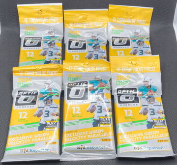 2020 Donruss Optic Football Value Pack Lot (6)