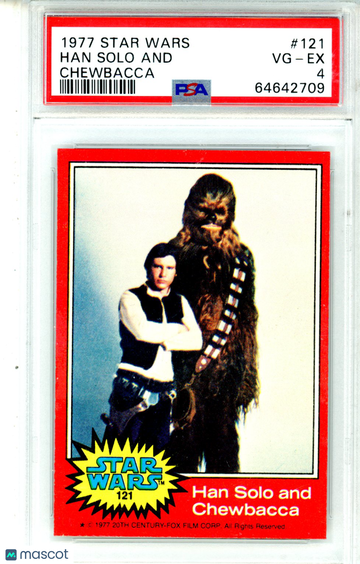 1977 Star Wars Han Solo And #121 PSA 4