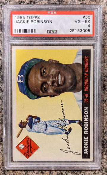 1955 Topps Jackie Robinson PSA 4 Centered