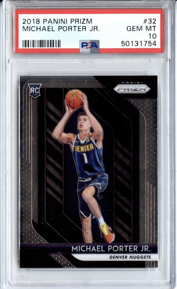 2018-19 Panini Prizm #32 Michael Porter Jr. RC PSA 10